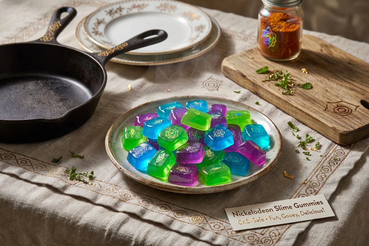 1. Nickelodeon Slime Gummies Photographic Plate