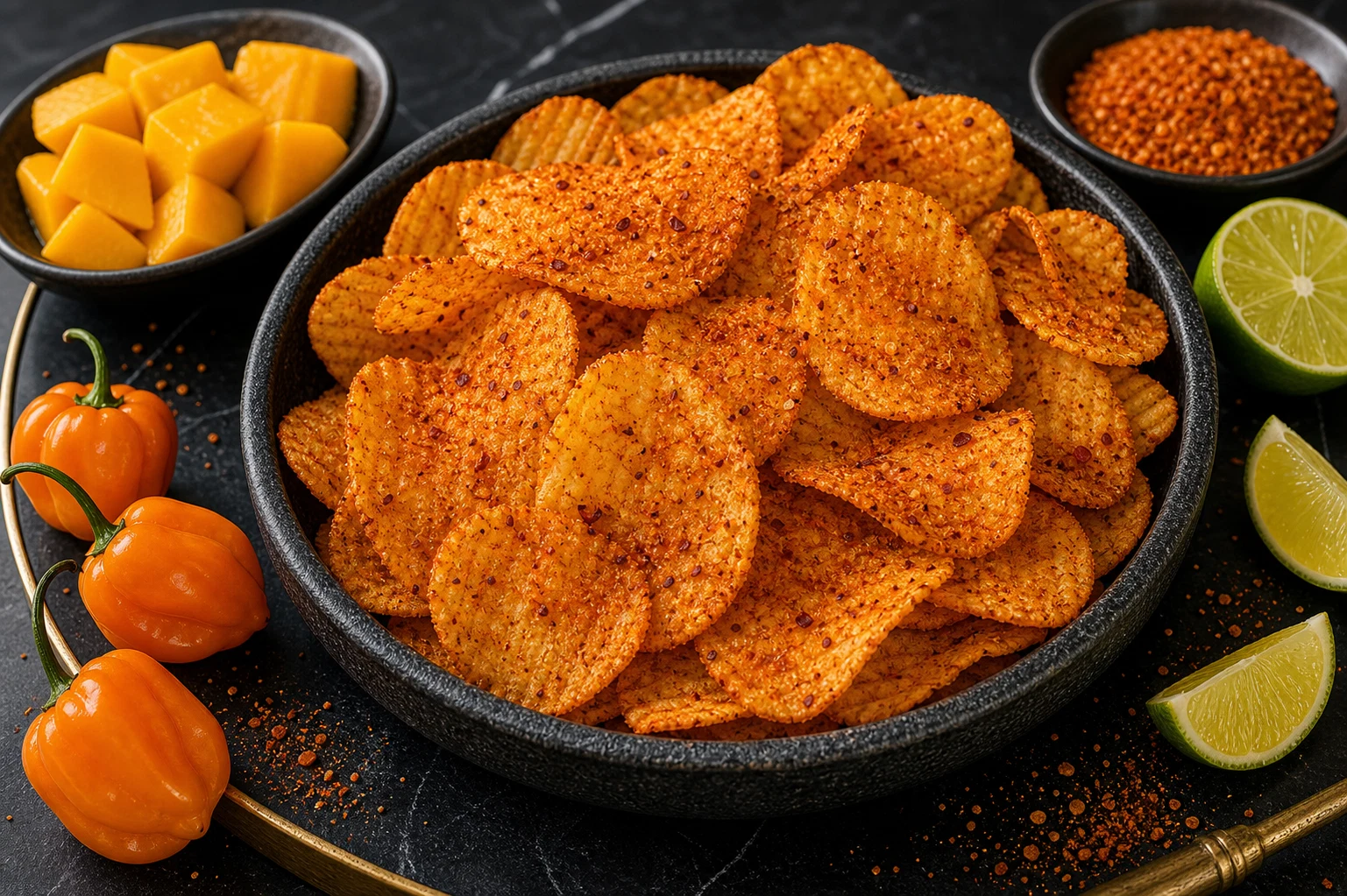 2. ORANGE -- Mango Habanero Tajin Photographic Plate