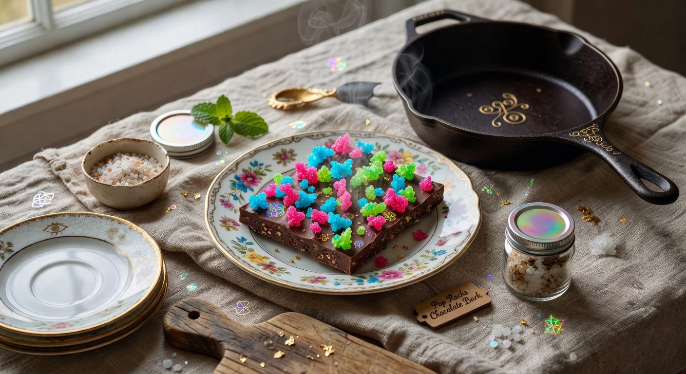 16. Pop Rocks Chocolate Bark Photographic Plate