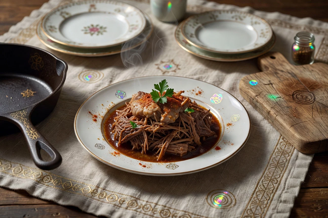 12. Pulled Beef or Chicken (Slow Cooker) Photographic Plate
