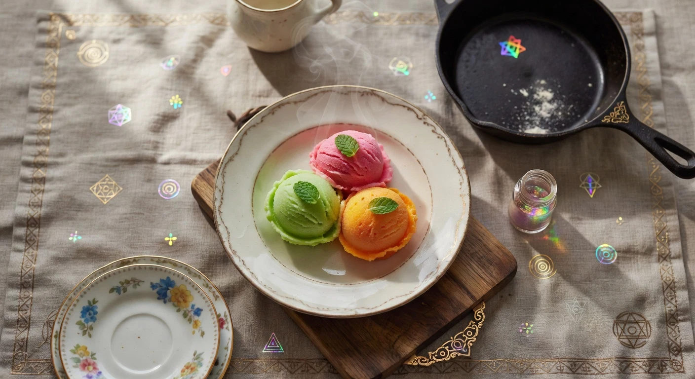 Rainbow Sherbet (from scratch) Photographic Plate