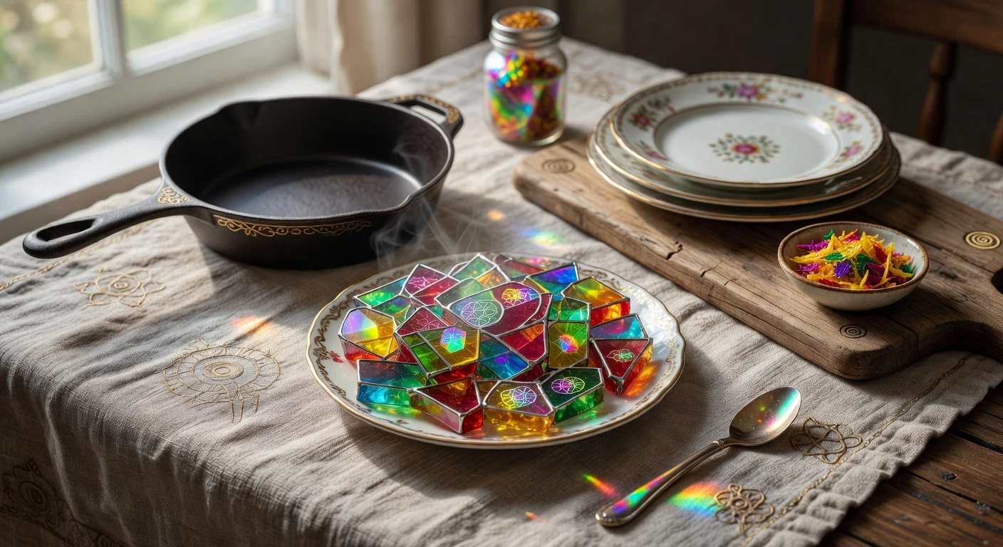 14. Rainbow Stained Glass Candy Photographic Plate