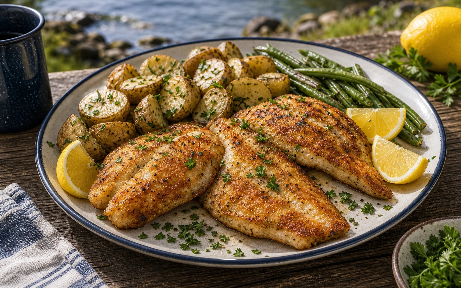 Recipe 15: Shore Lunch — Catch, Clean, Cook Photographic Plate