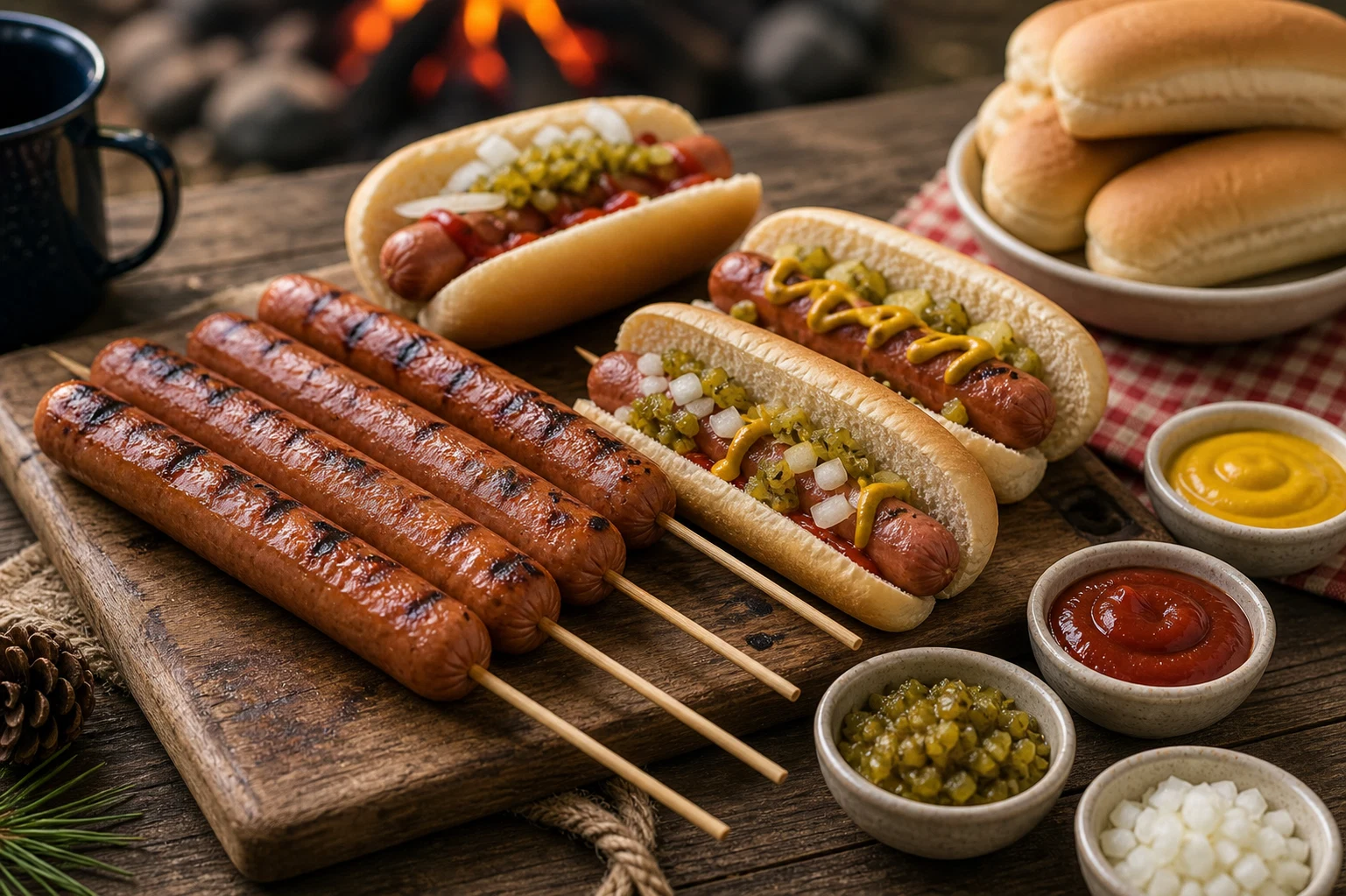 Recipe 2: Campfire Hot Dogs (Turkey Dogs on Sticks) Photographic Plate