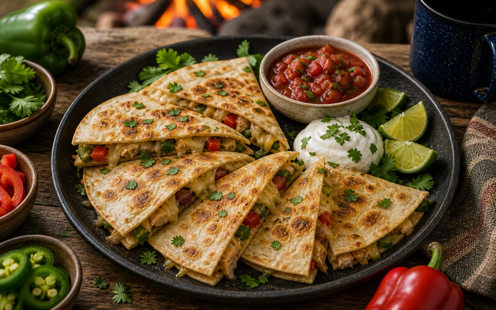 Recipe 7: Campfire Quesadillas Photographic Plate