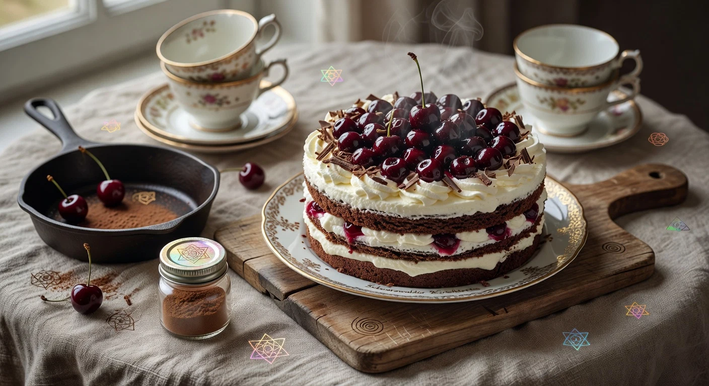 13. Schwarzwalder Kirschtorte (Black Forest Cake — No Alcohol) Photographic Plate