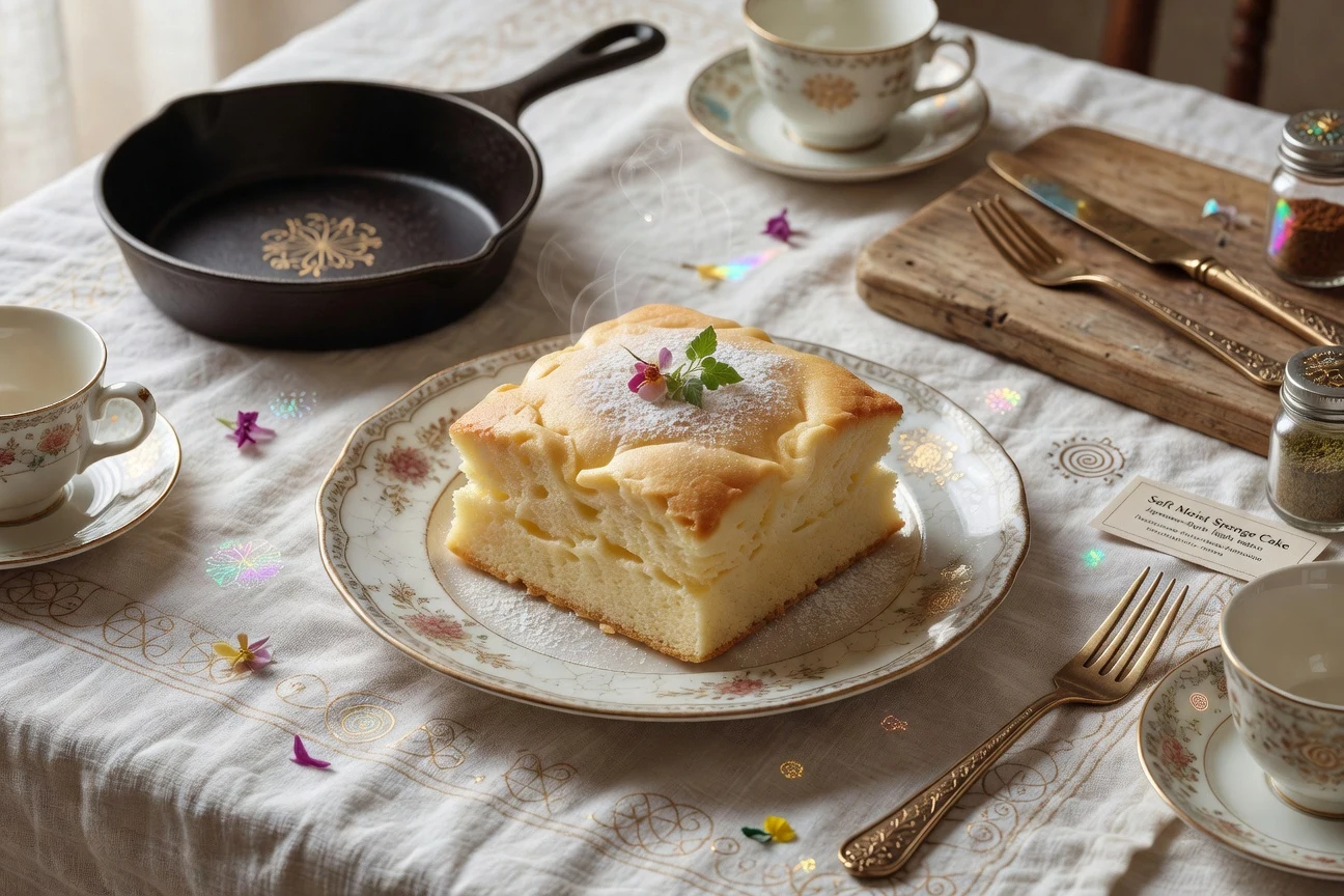 9. Soft Moist Sponge Cake (Japanese-Style Jiggly) Photographic Plate