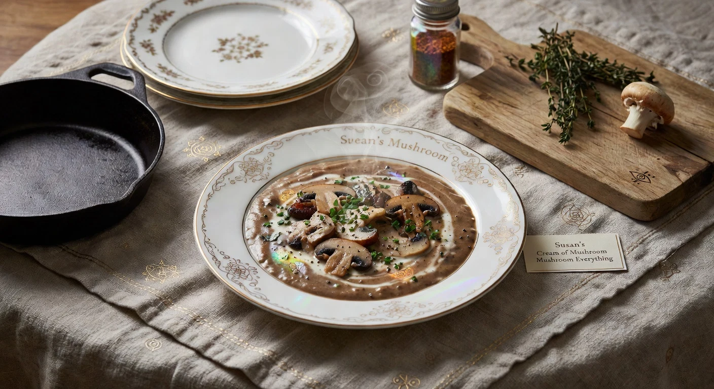 Susan's Cream of Mushroom Everything Photographic Plate