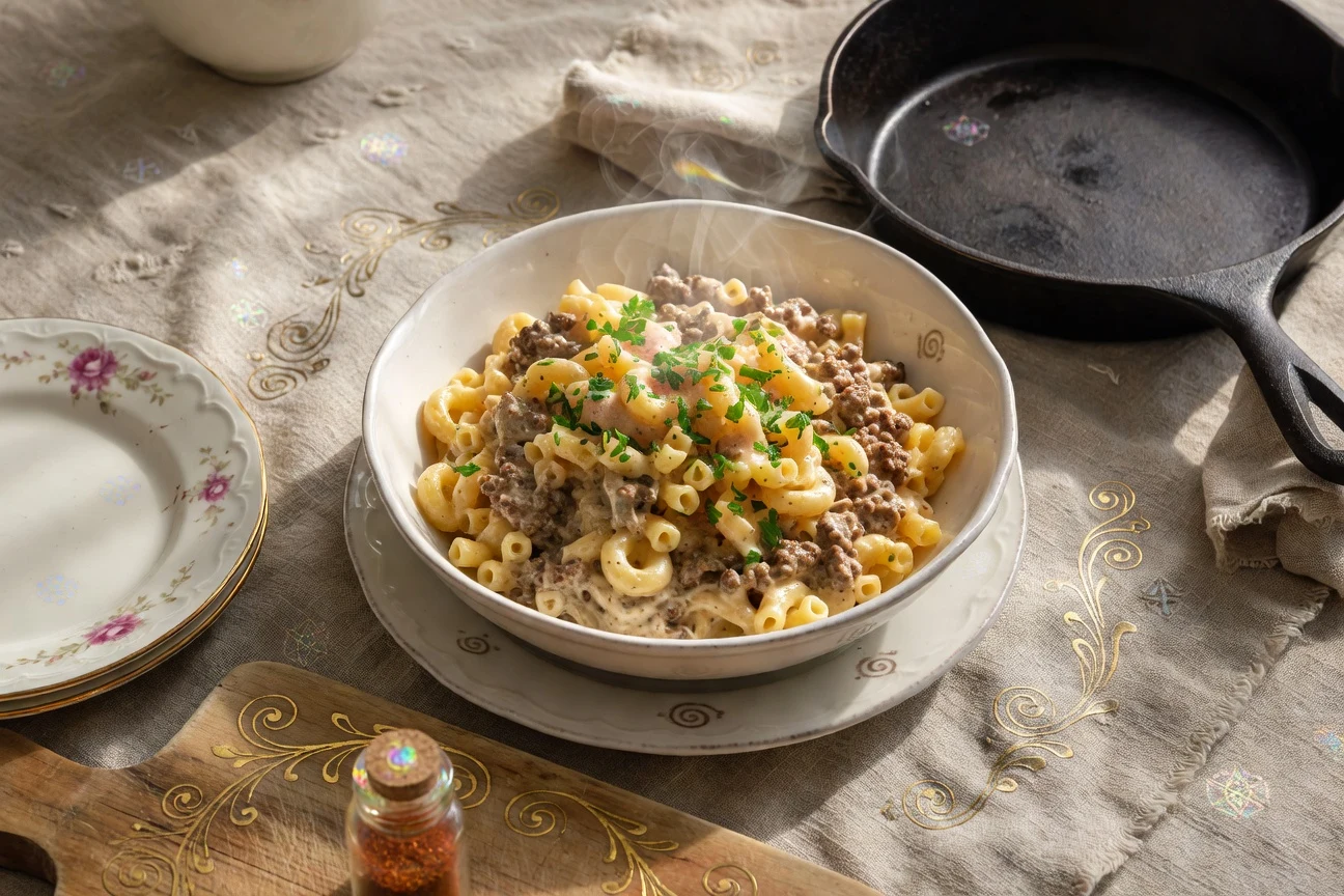 Susan's Hamburger Helper (From Scratch) Photographic Plate