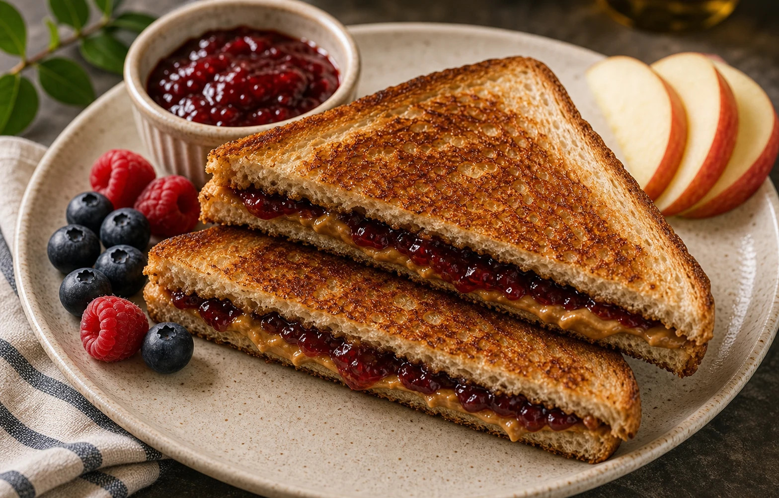 UPSCALE GRILLED PB&J Photographic Plate