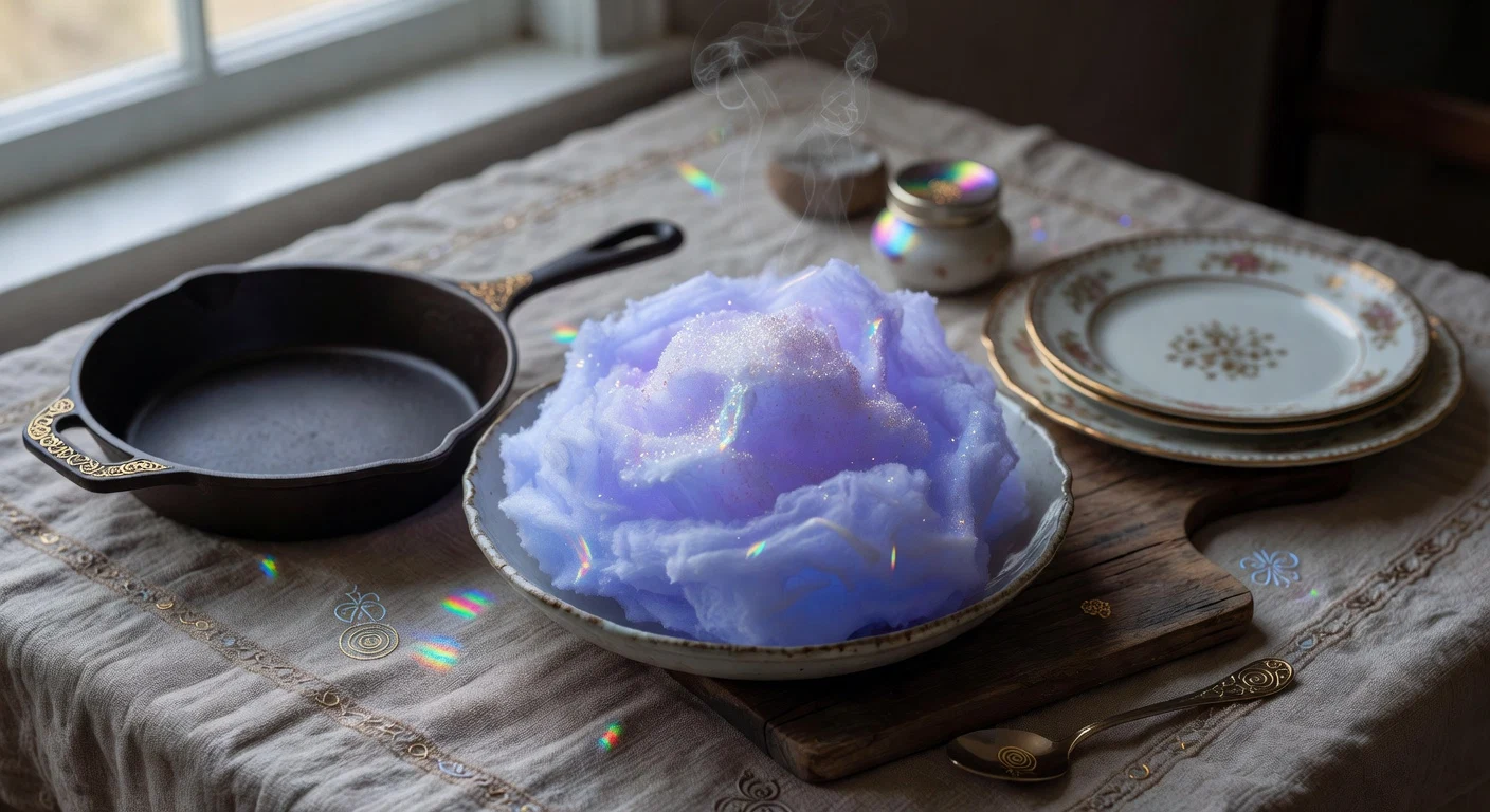 19. UV Blacklight Cotton Candy Photographic Plate