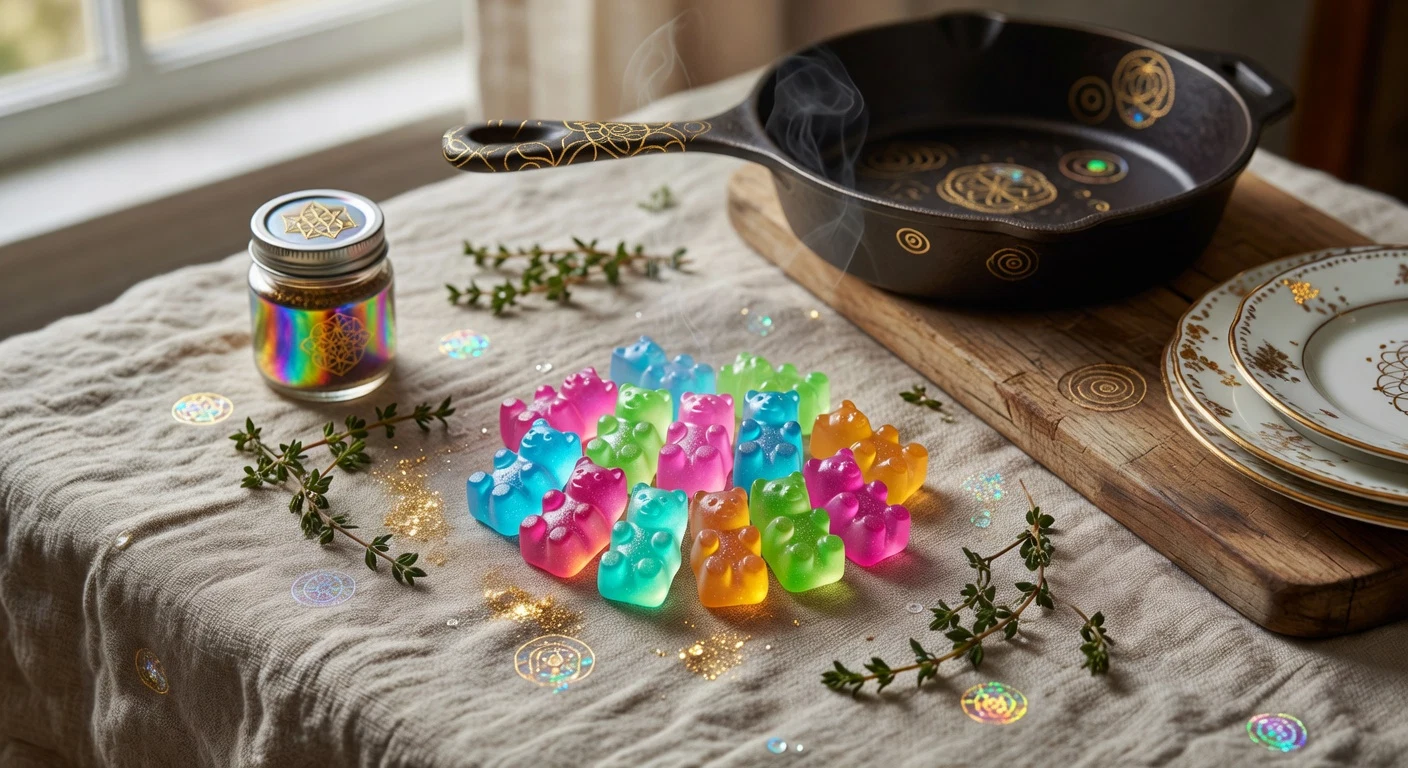 11. UV Reactive Gummy Bears Photographic Plate