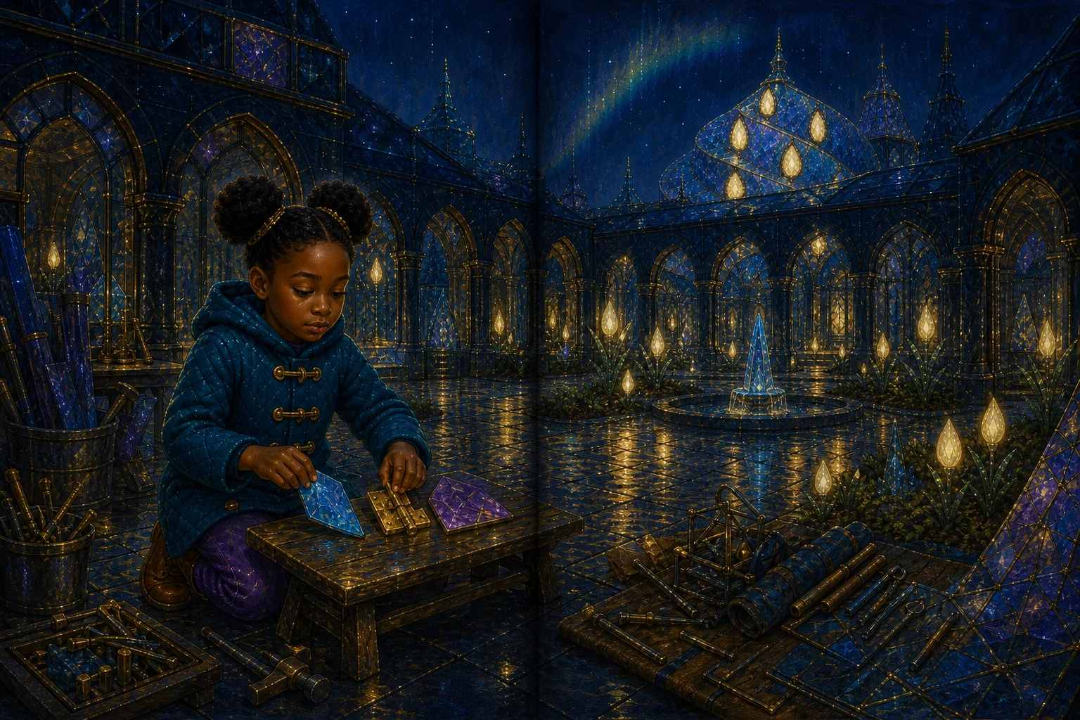 Illustrated spread 1. The complete page text follows the image.
