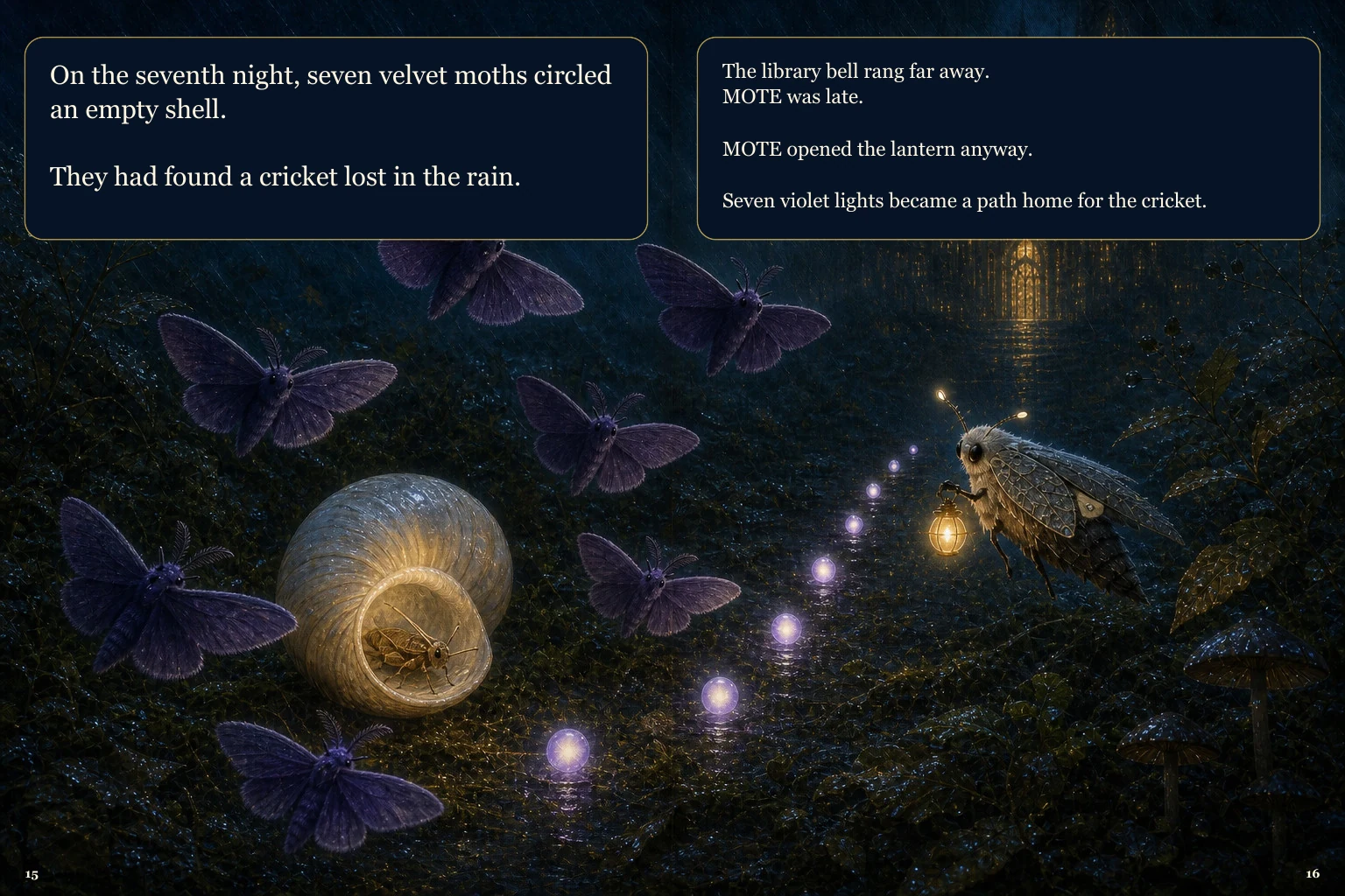 Illustrated spread 8. The complete page text follows the image.