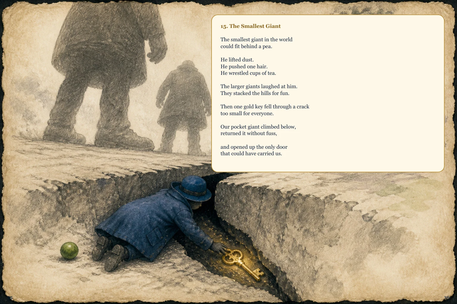 Illustrated spread 18. The complete page text follows the image.