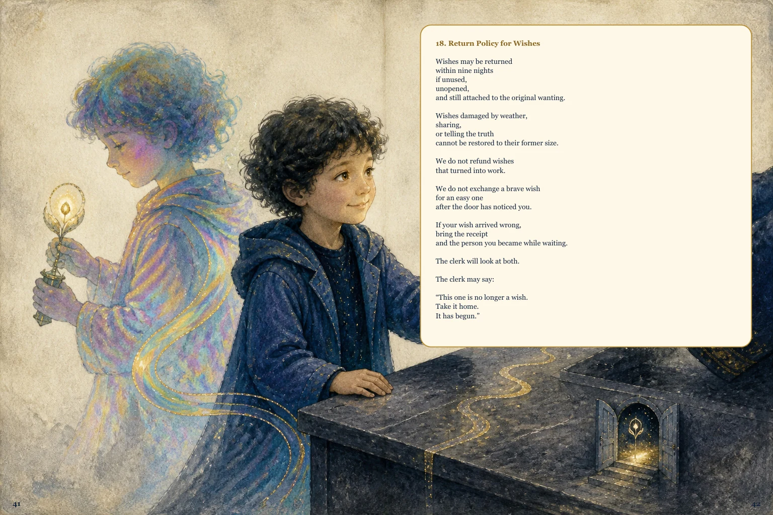 Illustrated spread 21. The complete page text follows the image.