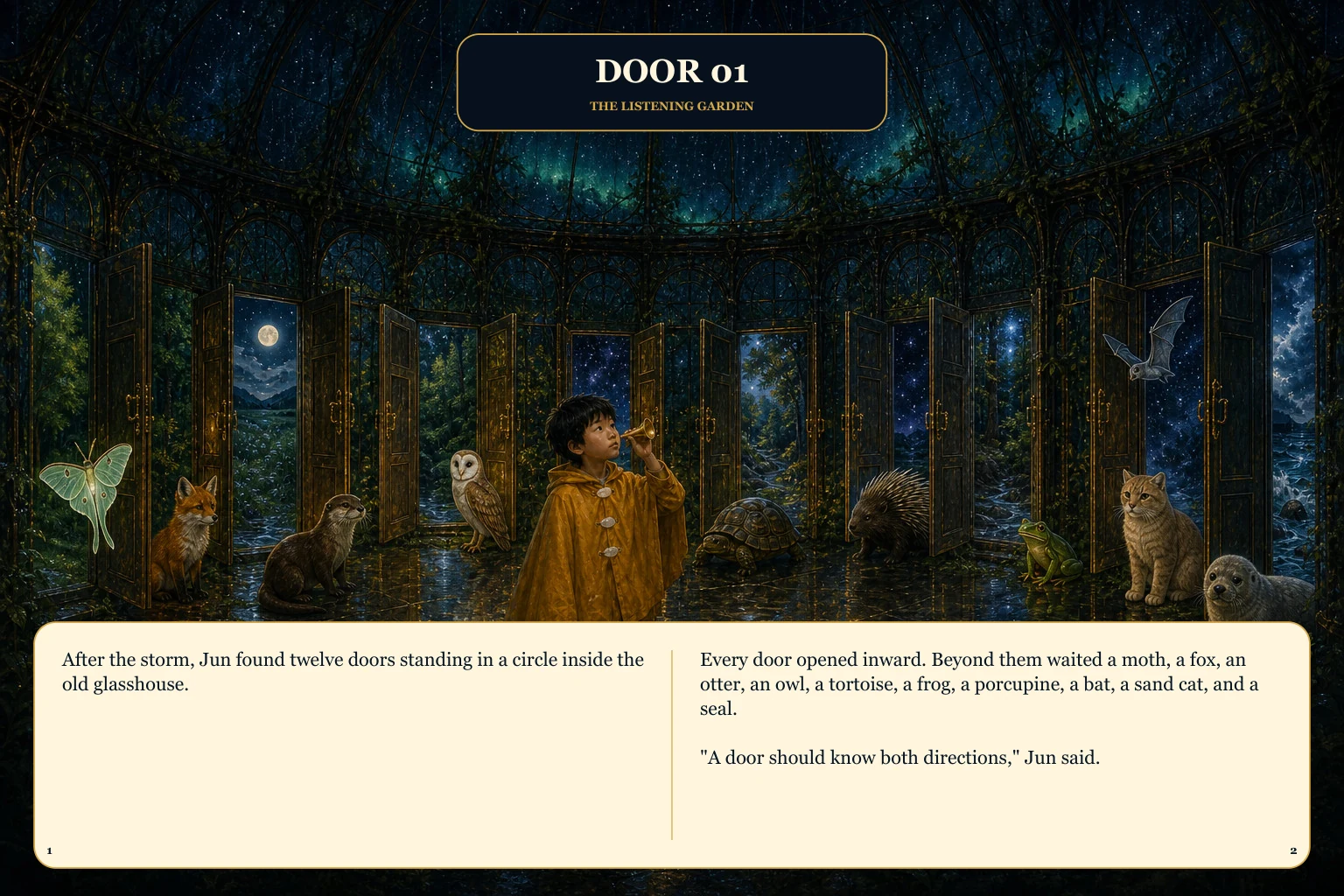 Illustrated spread 1. The complete page text follows the image.