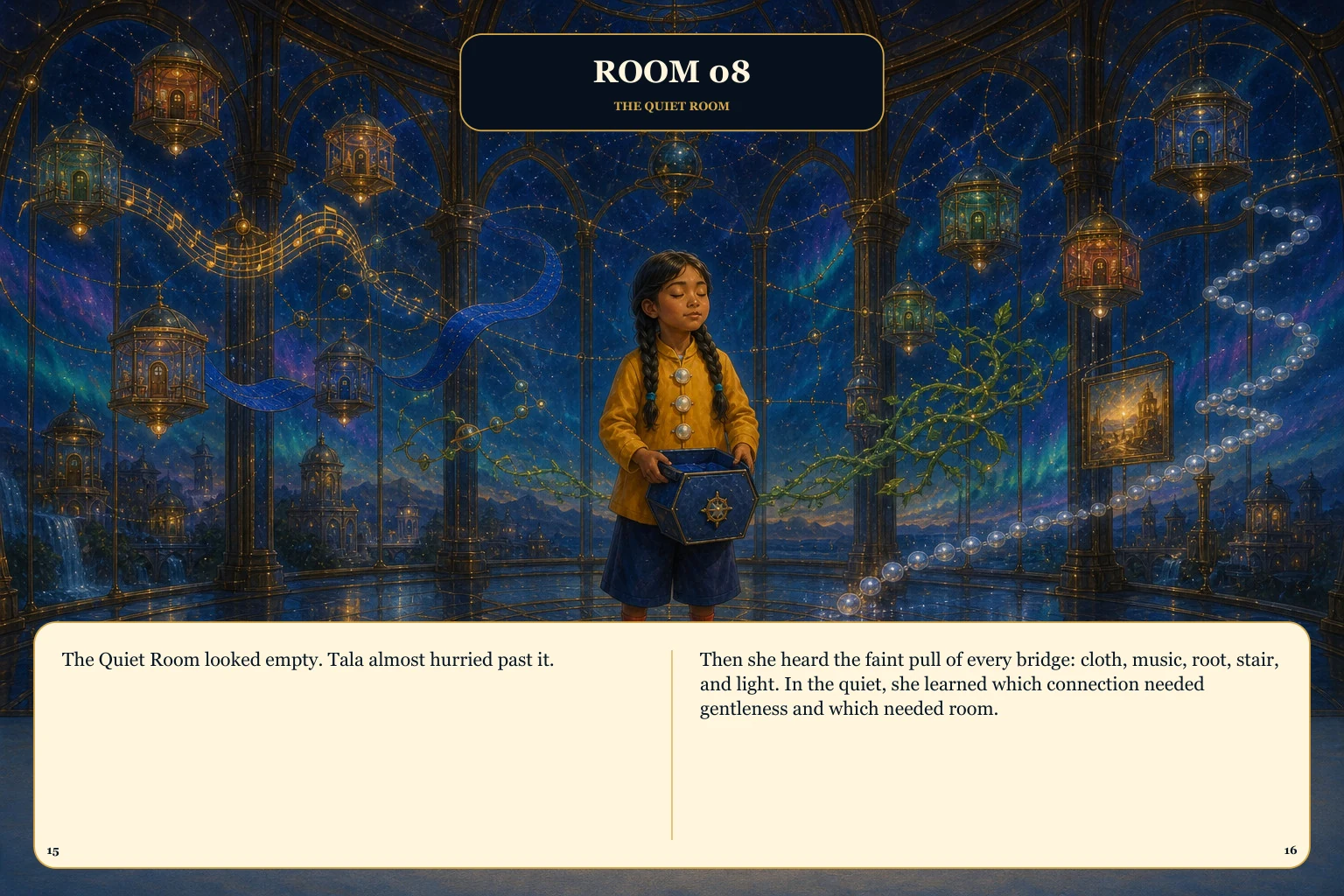 Illustrated spread 8. The complete page text follows the image.