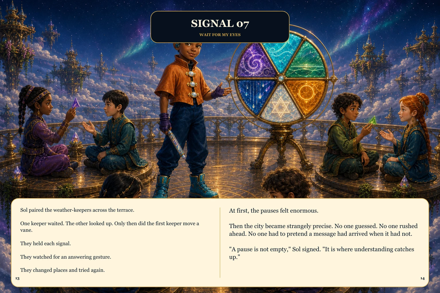 Illustrated spread 7. The complete page text follows the image.