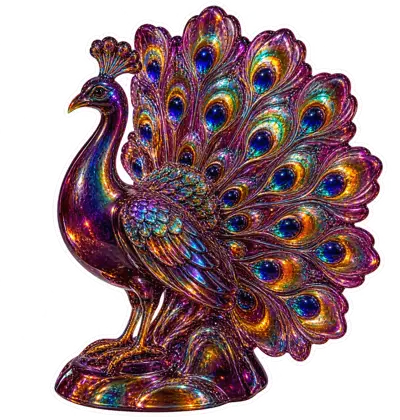 Peacock Cabinet Figurine