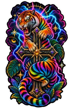Rainbow Tiger Lightning