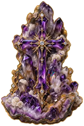 Amethyst Cathedral Cluster