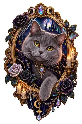 Haunted Portrait Cat