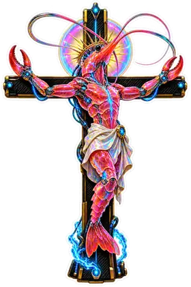 Neon Cyber Shrimp