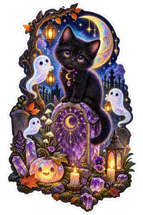 Crystal Graveyard Cat