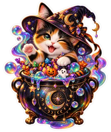 Cauldron Candy Cat