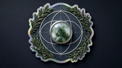 Vesica Moss Agate