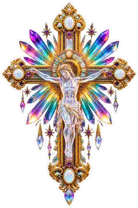 Aurora Crystal Crucifix