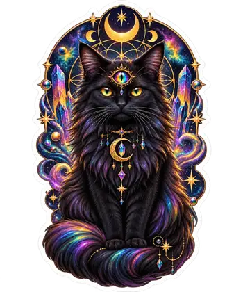 Cosmic Third Eye Cat