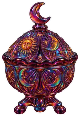 Celestial Lidded Candy Box