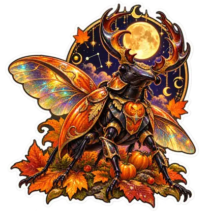Stag Beetle Pumpkin Knight