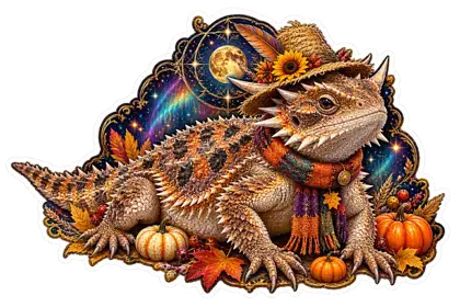Horned Lizard Scarecrow