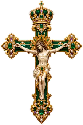 Emerald Imperial Crucifix