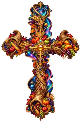Cosmic Cornucopia Crucifix
