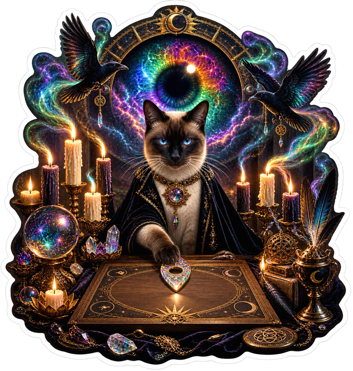 Seance Table Oracle die-cut sticker