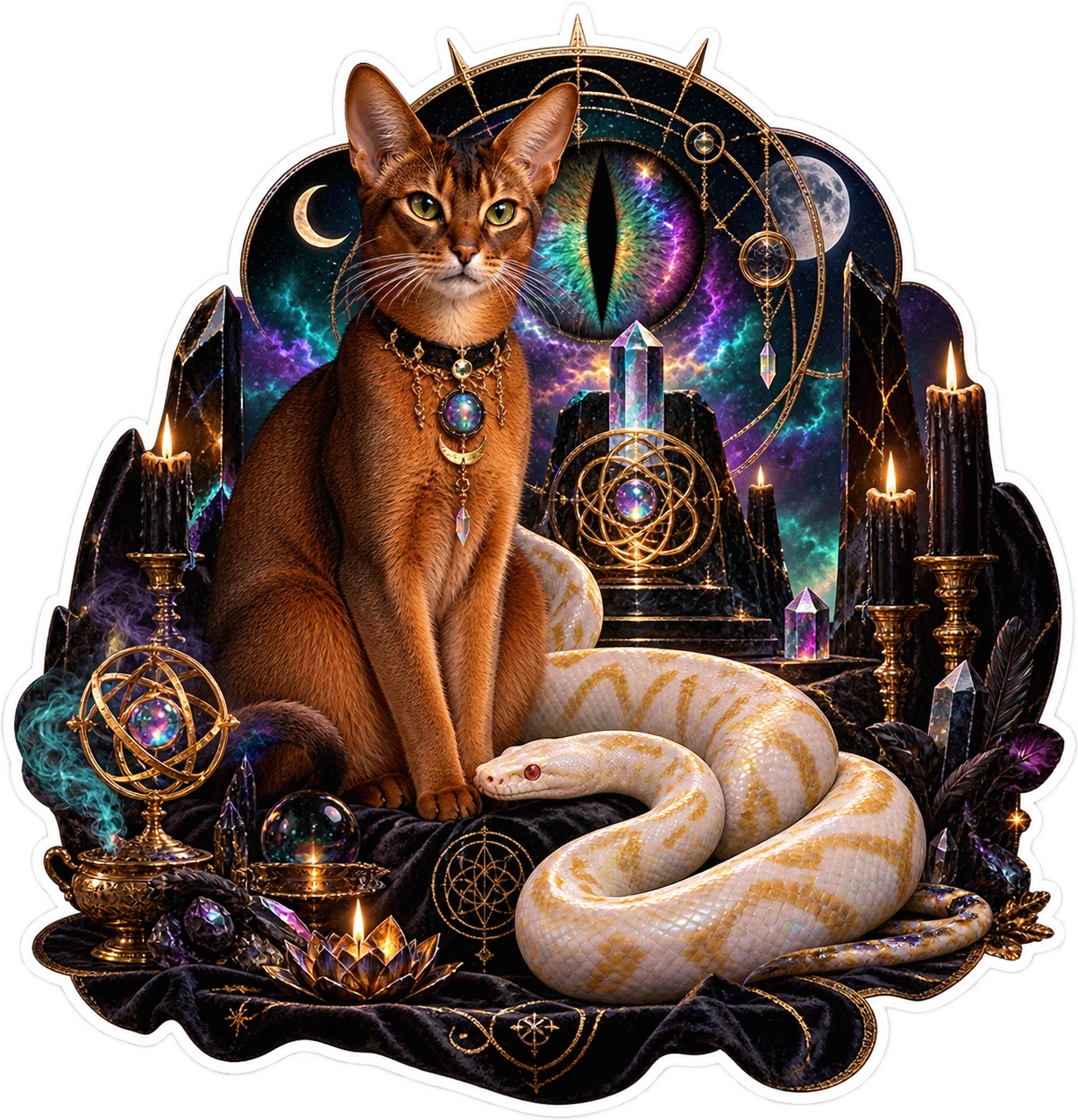 Serpent Pact Familiar die-cut sticker