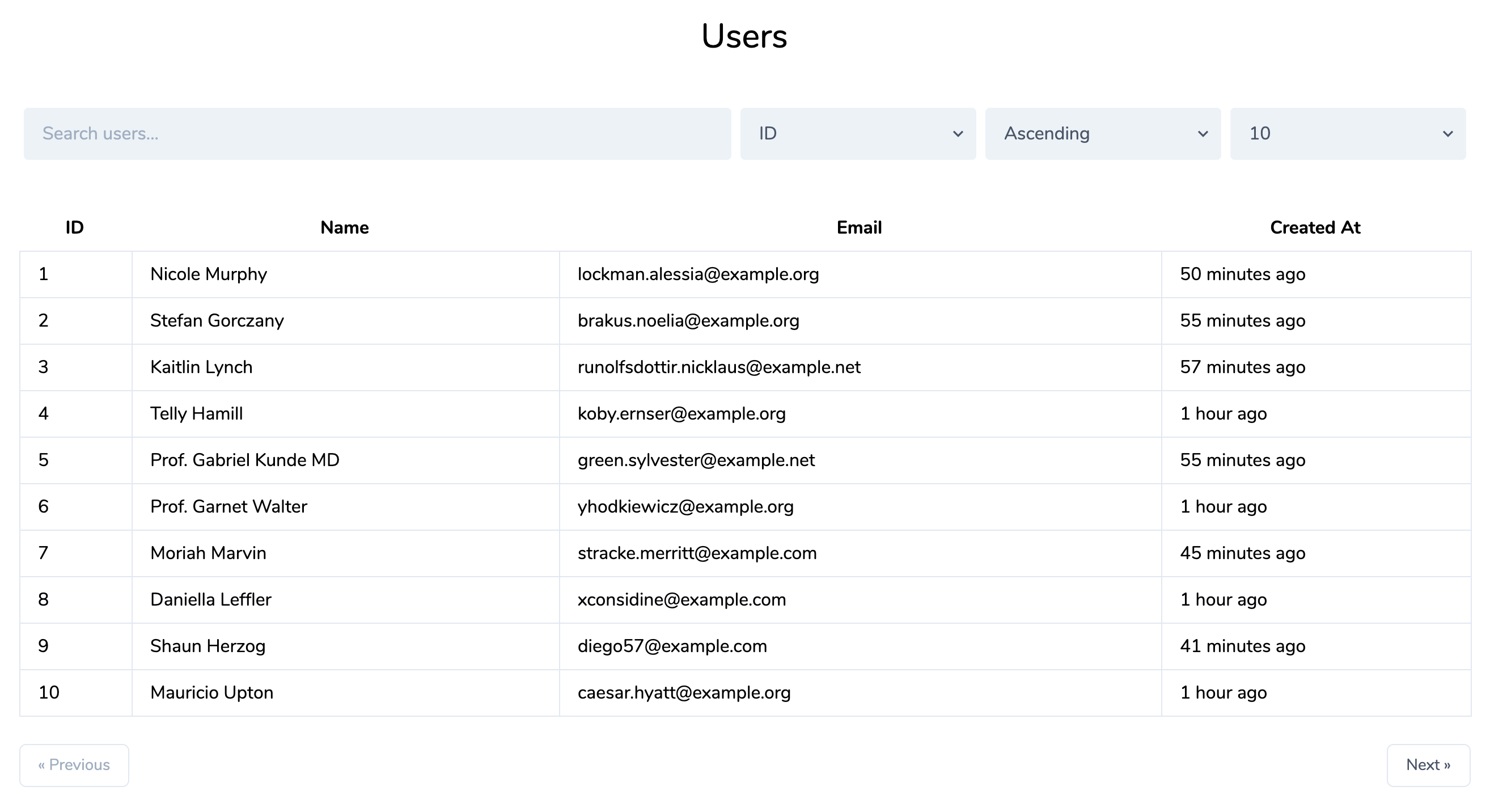 Livewire Datatables Example