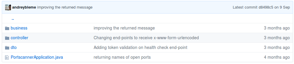 Port Scanner API Estrutura