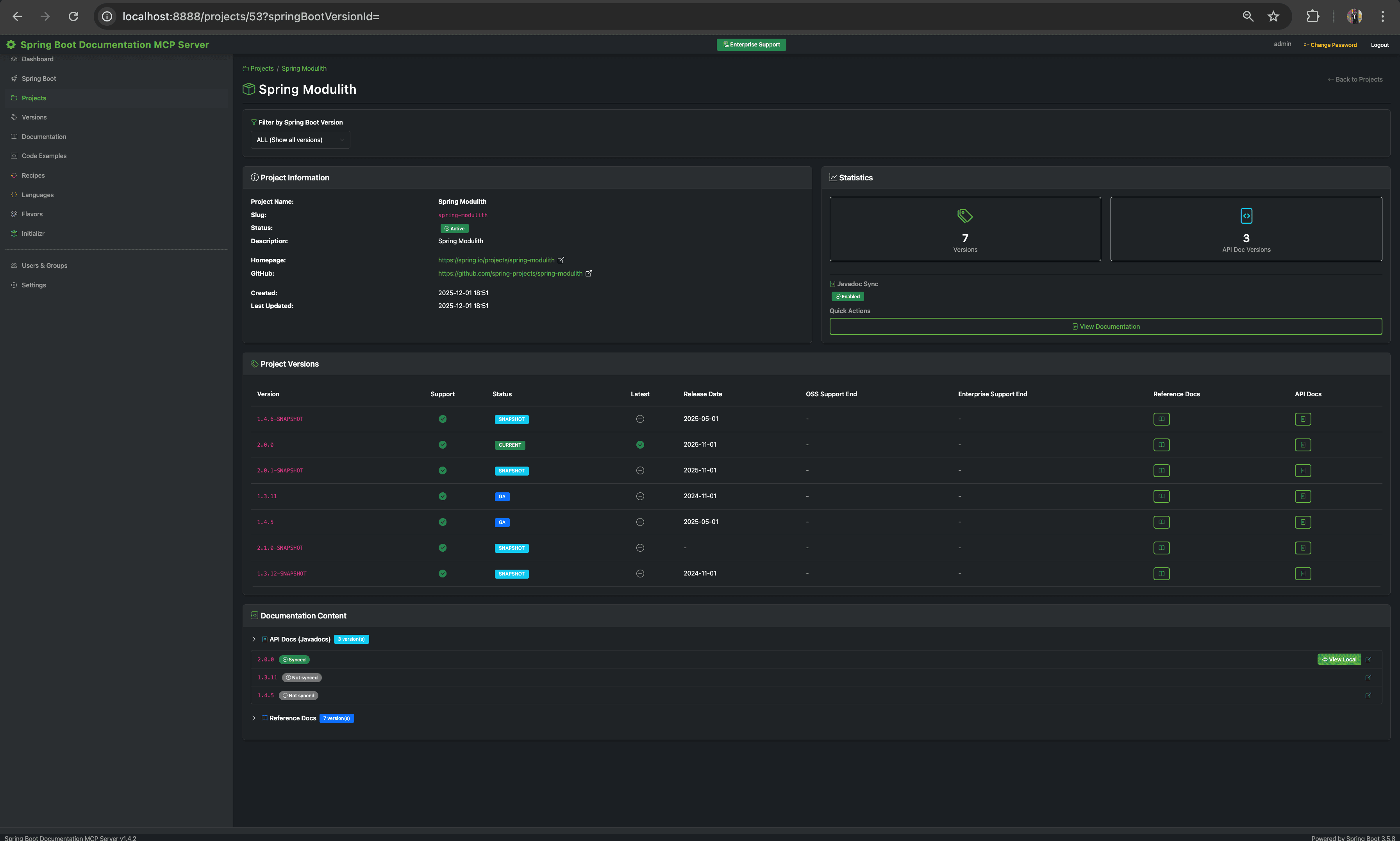 Javadoc Sync Complete