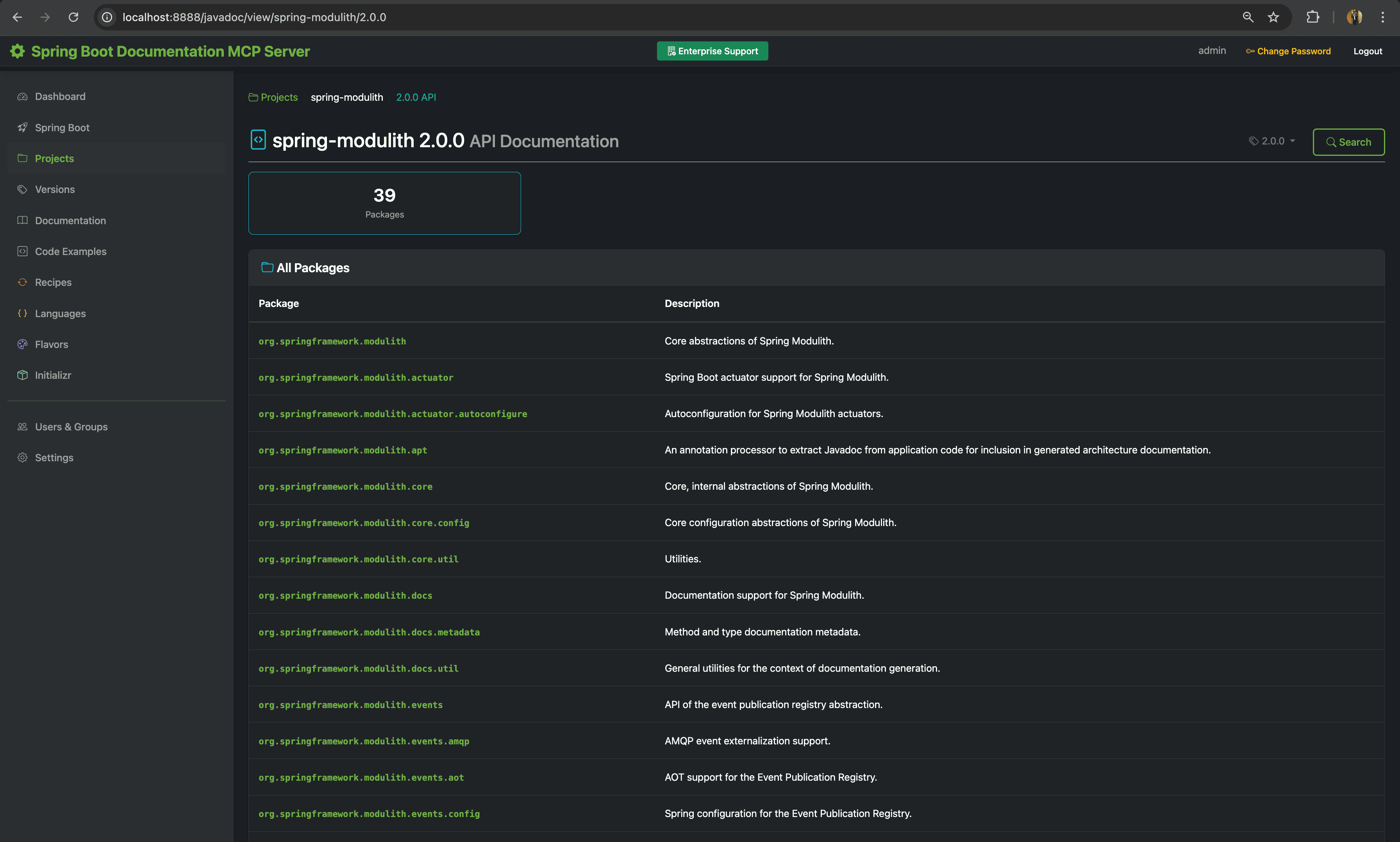 Spring Modulith API Documentation