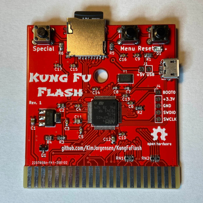 Kung Fu Flash prototype PCB