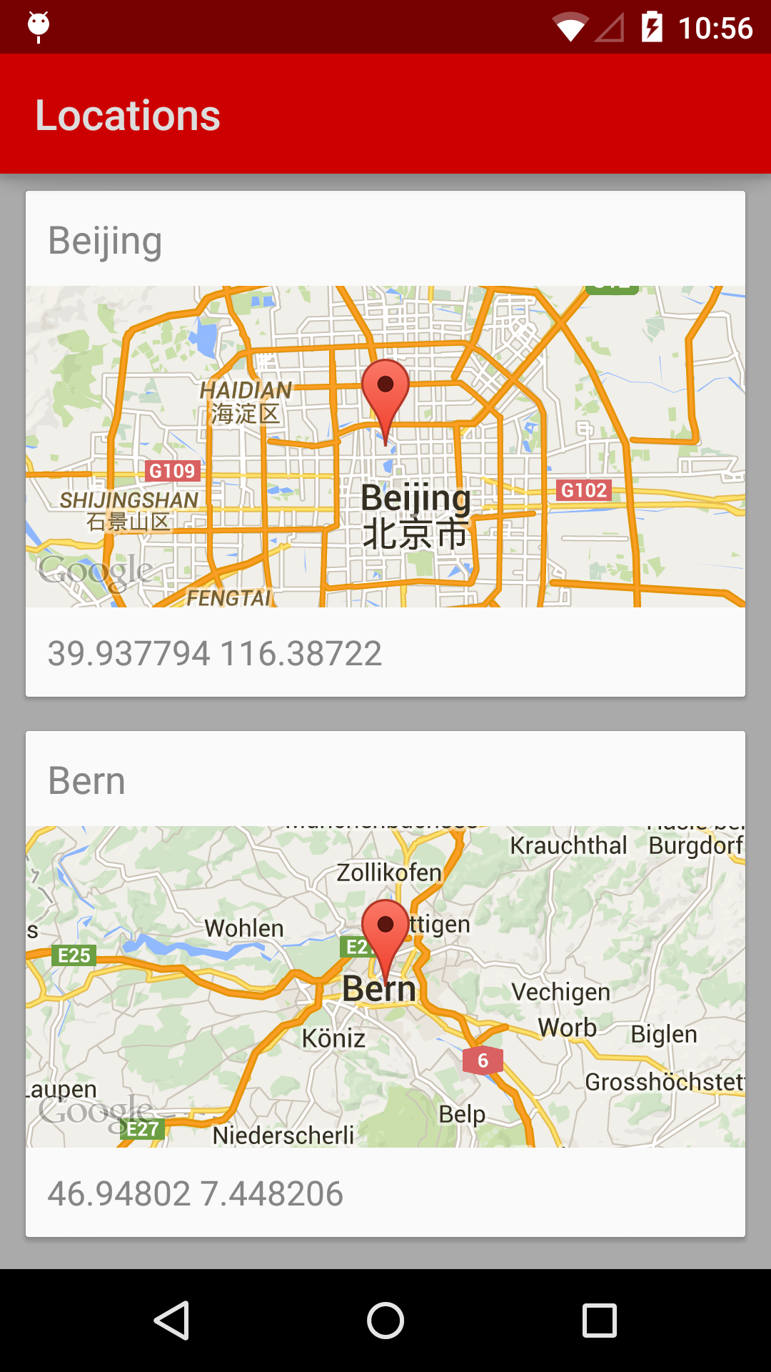 Google Maps API 