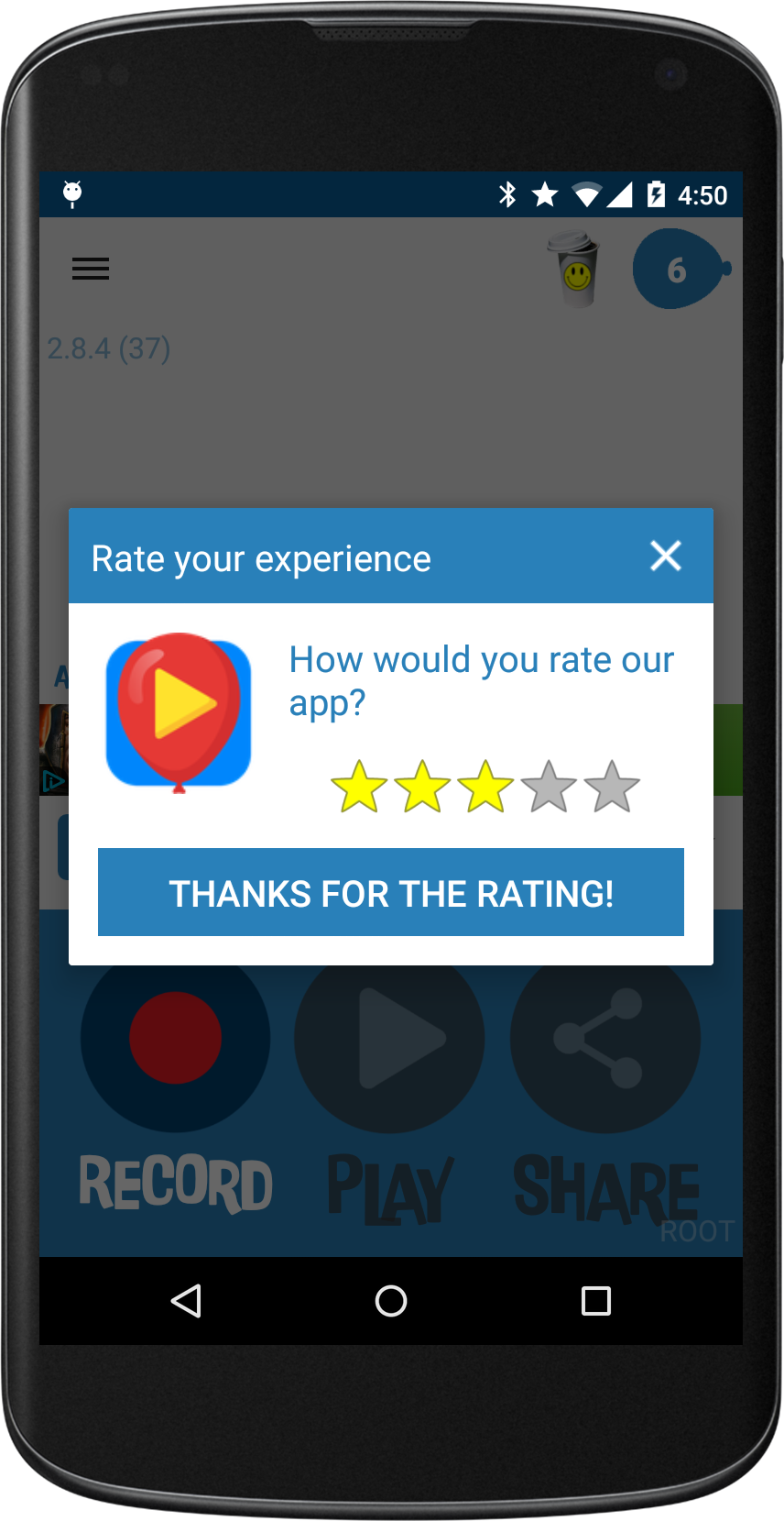 The Android Arsenal - Ratings - Rate-Me