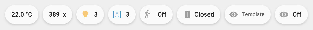 Orbit Status Badge using the Home Assistant Badge type