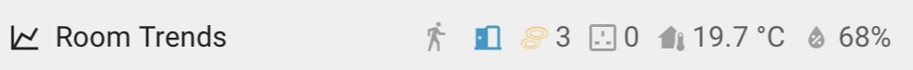 Orbit Status Badge using the Home Assistant Heading badge type