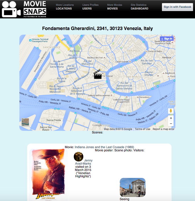 Movie-Snaps Location Page